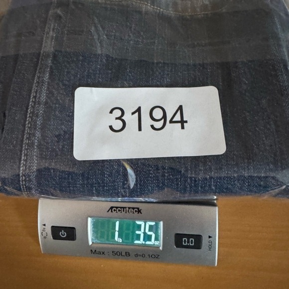 Vtg Y2K American Eagle Stretch Boy Fit Jeans Size 12 Low Rise Ankle Baggy Blue - Picture 7 of 7